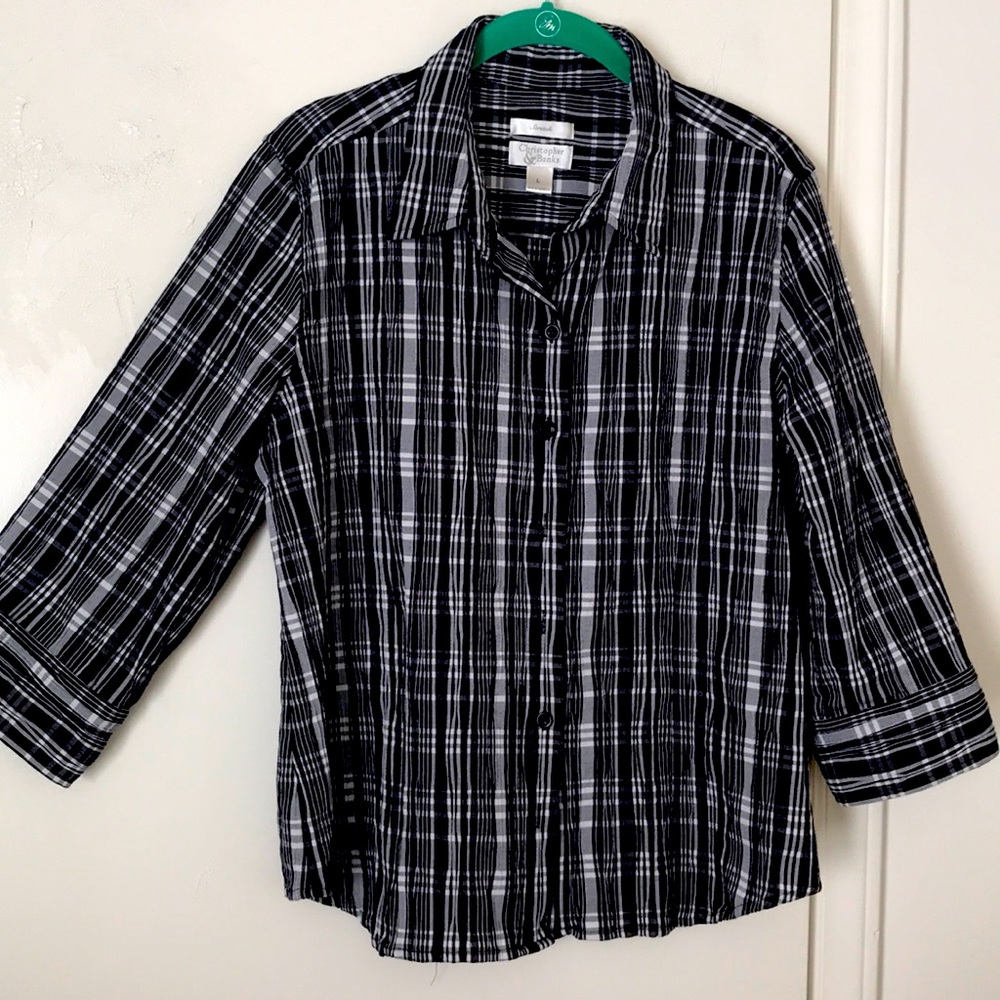 Christopher Banks stylish top, size L, stretch very comfortable.
